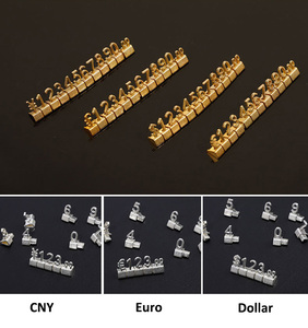 Cubes de présentation de prix 3D en métal élégants et réglables pour Dollar, <span class=keywords><strong>Euro</strong></span>, Livre, pour les boutiques éphémères, les foires artisanales, la vente de bijoux - Product Image 5