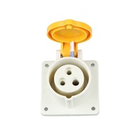 Prise de montage sur panneau industriel ZNG 3 broches 110V 16A ZNG-313-4 de prise femelle industrielle dissimulée