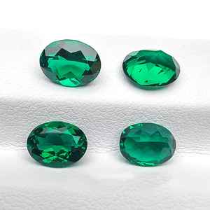 Columbian <strong>Emeralds</strong> Oval Cut Faceted Top Quality <strong>Beads</strong> Natural Loose Gemstone <strong>Emerald</strong> Heat Green Support Color Play or Fire - Product Image 1