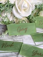 Cartes de table personnalisées en acrylique pour mariage, cartes rectangulaires avec nom, cartes de placement pour banquet, fête, décoration d'événements