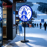 Boîte lumineuse LED double face personnalisée, étanche IP65, pour publicité extérieure, affichage de logo personnalisé