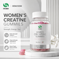 Édulcorant naturel aux fruits, gommes à la créatine pour femmes, design facile à mâcher, adapté aux femmes actives, au bureau, à une consommation quotidienne après le travail