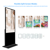 Pantalla Táctil Interactiva Infrarroja de 43 Pulgadas y 1080P, Kiosco de Señalización Digital para Restaurantes, Pantalla de Juego Digital con Accesorios Opcionales