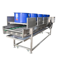 Industriële aardappelchips-droogmachine van roestvrij staal 304, machine voor het wassen, drogen, blancheren en koelen van groenten, fruit en zeevruchten