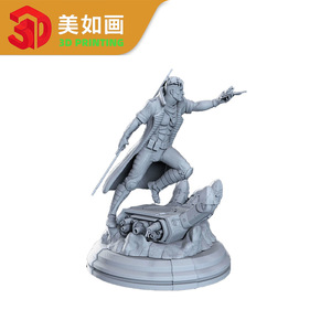 Hermoso como una pintura, busto de resina de alta precisión con acabado de calidad, figura de juguete de ciencia ficción. - Product Image 2