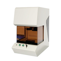 Machine de gravure et de découpe laser à fibre CNC haute puissance refroidie par air pour bijoux avec prise en charge DXF/BMP/AI/DWG/DST