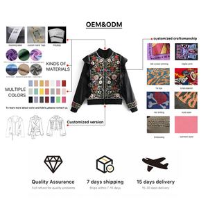 Veste safari pour femme haut de gamme à col rabattu, manches longues, avec poches avant et fermeture éclair - Product Image 2