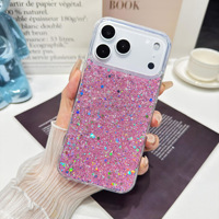 Étui de téléphone portable de luxe scintillant pour iPhone 18 17 Pro Max, coque antichoc en TPU PC, compatible avec les modèles 16 15 14, étui de protection