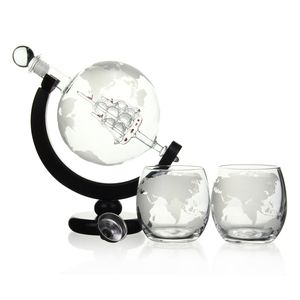 <span class=keywords><strong>Carafe</strong></span> <span class=keywords><strong>globe</strong></span> en verre faite à la main avec logo personnalisé et boîte de couleur - Product Image 2