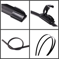 Fabricante de accesorios para automóviles OEM ODM Logo frente plano U gancho Universal parabrisas limpiaparabrisas suave al por mayor para modelo de coche 99%