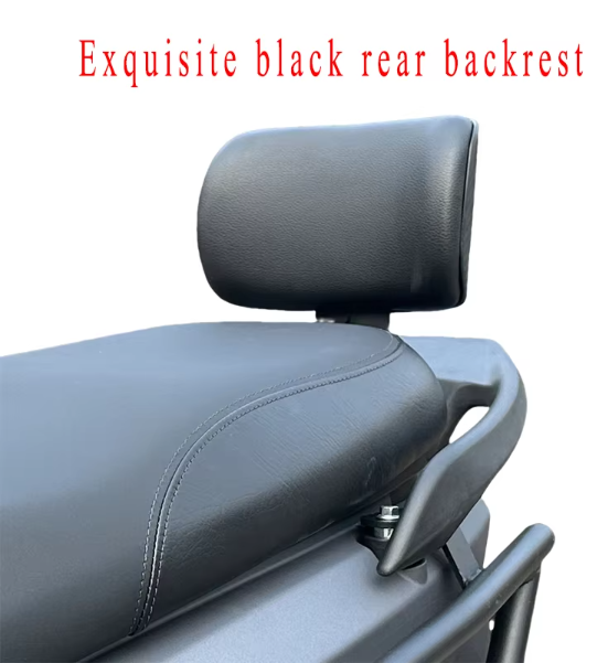 Exquisite black rear backrest for SYM DUKE 125
