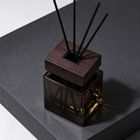 Diffuseur de parfum carré en verre pour la maison, flacon d'huile essentielle, désodorisant, ensemble de contenants de parfum