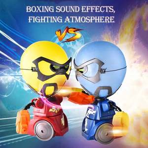 Jouets robots de <span class=keywords><strong>combat</strong></span> de boxe à commande radio pour l'interaction parent-enfant, <span class=keywords><strong>jeu</strong></span> de bataille à deux joueurs sur le bureau, <span class=keywords><strong>jeu</strong></span> de tir à des ballons - Product Image 4