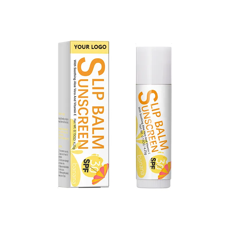 Protezione solare protezione UV SPF 30 crema solare balsamo labbra vegano sapore di frutta rossetto impermeabile di lunga durata