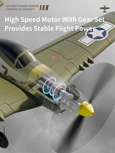 Ept 2.4GHz <span class=keywords><strong>RC</strong></span> cánh cố định máy bay không chổi than động cơ khởi động <span class=keywords><strong>RC</strong></span> sở thích Kit RTF Con quay hồi chuyển hỗ trợ cho người mới bắt đầu điện bọt máy bay - Product Image 5