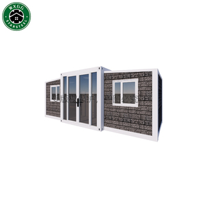 Maison conteneur préfabriquée extensible à assemblage rapide de 2 à 3 chambres, villa préfabriquée en panneaux sandwich, maison mobile en kit, vente en gros - Product Image 1