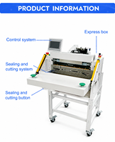 Machine d'emballage de colis pour e-commerce, ensachage et scellage automatiques, étiquetage, machine d'emballage plastique de table haute vitesse certifiée CE/FCC