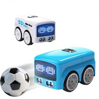Nouvelle voiture jouet intelligente à capteur d'induction 4 canaux 2,4G pour enfants, voiture intelligente à évitement d'obstacles, mini bus mignon avec musique