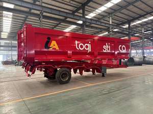 Semi-remorque à benne arrière de 50 tonnes, 4 essieux, avec suspension pneumatique, à vendre - Product Image 3