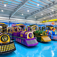 Fabricant de trains à pédales pour parcs d'attractions, train électrique miniature sans rails pas cher pour enfants