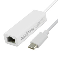 Tarjeta de Red USB 2.0 a Adaptador Convertidor Ethernet RJ45 de 10/100Mbps para Laptop/PC - Conexión Externa por Cable, en Stock