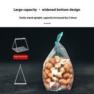 Food Grade Plastic Zipper <b>Sliding</b> Lock Bag Thickened Sealed Preservation for Refrigerator Frozen Grain Storage Widened Design - Product Image 5