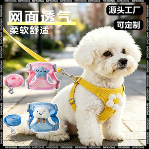 Small dog leash, small dog <b>harness</b>, Teddy, Bichon Frise, Pomeranian puppy <b>harness</b>, cat pet dog leash, dog walking rope - Product Image 5
