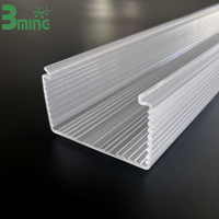 Couverture LED en acrylique moderne Bming pour intérieur, lentille de diffusion PMMA, lentille de forme Fresnel pour éclairage LED