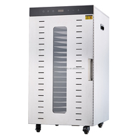 20-laags commerciële multi-layer machine voor het drogen van gesneden fruit- en groentechips, elektrische verwarming, voedseldroger 304