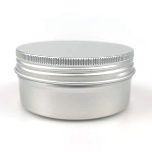 Scatola Cosmetica in Alluminio Placcato <span class=keywords><strong>Oro</strong></span> da 8oz con Stampa Personalizzata, Finitura Laccata, Basso MOQ, Tappo a Vite in Latta per Crema Viso e Cura della Pelle - Product Image 3