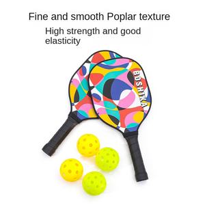 ラケットセット 学生 大人 練習用 漫画風 エンターテイメント 幾何学模様 多色 BOSHIKA テキストロゴ 丸型  人気販売中 - Product Image 5