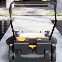 Balayeuse manuelle autotractée la plus populaire, nouvelle, 480 mm, pour pelouse et voirie, avec bac à poussière de 55 L, sans alimentation électrique