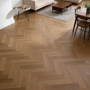 Suelo de Madera Contrachapada de Nogal Negro de Tres Capas, Pintado a Mano, Grado ABC, con Sistema T&G de 18 mm, Diseño en Espiga, para Sala de Estar, AS2047 - Product Image 4