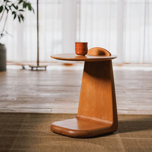 Square Solid Wood Nightstand Compact Coffee <b>Table</b> Bedroom Storage Cabinet - Product Image 3