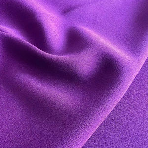 Couleur unie 100% Polyester Woolpeach Chiffon Tissu Crêpe Motif Uni Teint pour Vêtements et Écharpe 80gsm Poids pour Filles - Product Image 1
