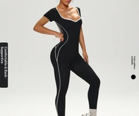 Leggings Deportivos de Verano para Mujer, Sin Costuras, de Cintura Alta, Ajustados, con Costuras Visibles, para Correr y Hacer Ejercicio