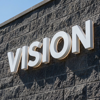 Letras de Acero Inoxidable con Retroiluminación LED 3D Personalizadas para Logotipos de Publicidad de Negocios de Boutique de Lujo, Señalización Profesional