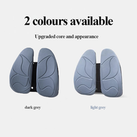 Coussin de soutien lombaire réglable en polyester respirant, ergonomique pour le bureau, soulagement de la douleur, amélioration de la posture assise
