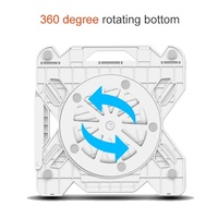 Support d'ordinateur portable pliable 2 en 1 avec support de téléphone 360° °   Support de refroidissement portable rotatif pour ordinateurs portables de 12 à 16 pouces OEM