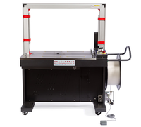 Machine d'emballage entièrement automatique pour la cerclage de cartons avec des courroies PP/PE de 5 mm, idéale pour la fixation de boîtes.