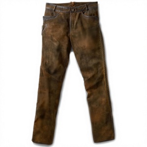 Lederhosen OEM – Meilleur prix – Pantalons longs en daim pour hommes et femmes, taille mi-haute, broderie, style bavarois, logo personnalisé - Product Image 1