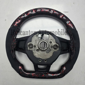 Nouveaux produits : Volant en fibre de carbone forgée avec LED et revêtement en daim pour Volkswagen Golf 7 GTI - Product Image 4
