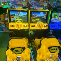 Machine de jeu d'arcade simulateur de course automobile pour enfants à monnayeur, en promotion