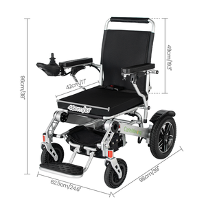 Fauteuil roulant électrique télécommandé motorisé pliable pour scooter gratuit silla de ruedas plegable inteligente electrica