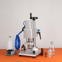 Machine de capsulage pneumatique pour flacons, sertisseuse de flacons, équipement de capsulage