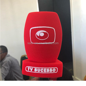 Cubierta de Micrófono para Exteriores con Logotipo de Canal Impreso, Micrófono Inalámbrico con Protección Contra el Viento, Esponja Protectora de Micrófono para Reporteros - Product Image 6