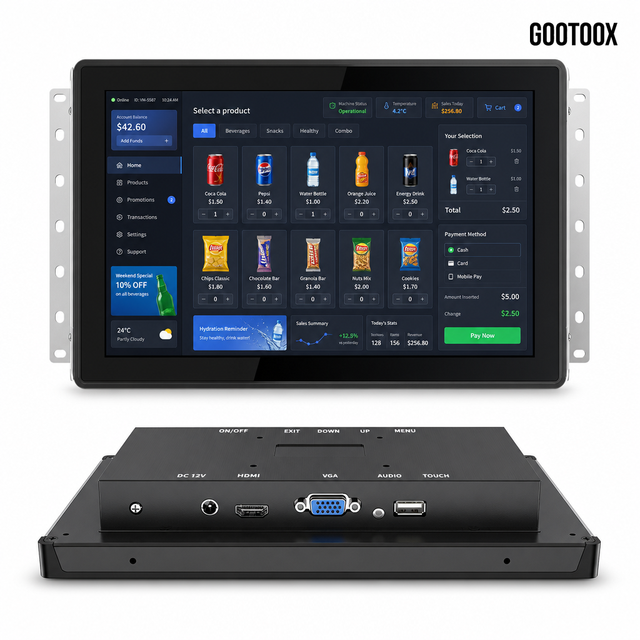 Touch Screen Monitor 7/10.1/13.3/15.6/21.5 Inch Embedded Capacitive Touch cultural institution visitor kiosk