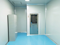 Cloison de séparation ignifugée classe A1 en laine de roche, MgO et acier galvanisé, sur mesure pour salles blanches, laboratoires, hôpitaux et ateliers