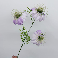 Branche de fleur artificielle en gros, tige de fleur en soie pour la décoration de la maison, de la table et des arrangements de mariage