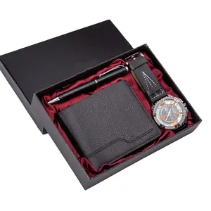 New Products 2023 Men's Business Gift Sets Corporate Quartz Watches Wallet Gift Sets Men's Christmas Gift Sets